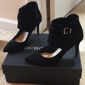Black Suede BCBG Heels